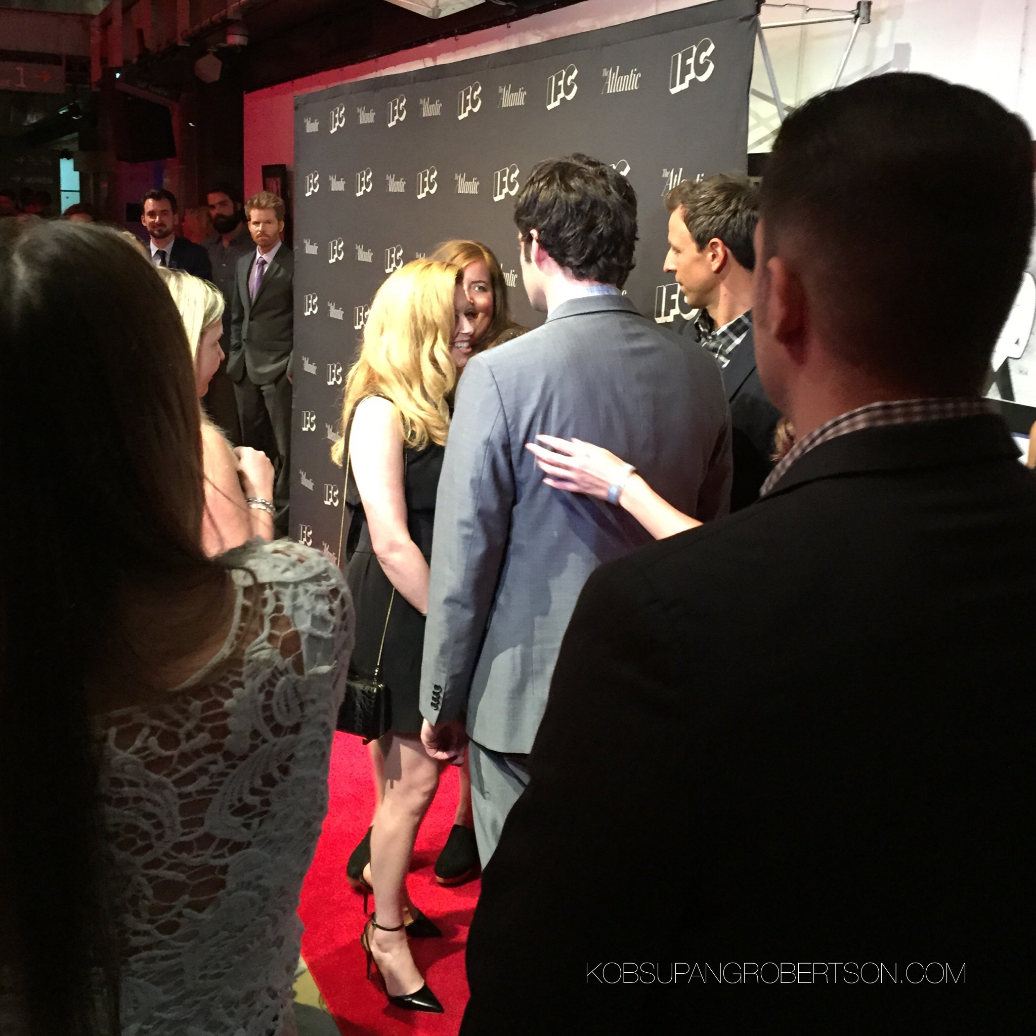 Natasha Lyonne chatting with Seth Meyers